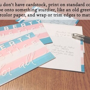 Printable Postcard - Liberty Flags - 4x6 Print Your Own - Political ...