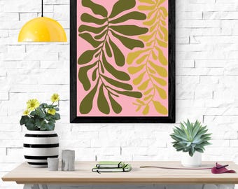Fern Design Illustration Poster Art Print Modern Decor