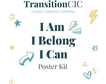 Io sono, io appartengo, io posso / Kit di poster creativi per il benessere (18 pagine) - Attività per la fiducia in se stessi e il senso di appartenenza per bambini e ragazzi
