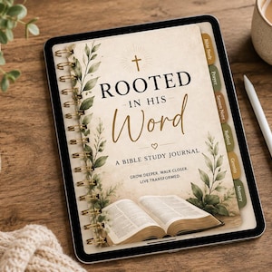 All-in-One Digital Bible Study Journal | Hyperlinked Goodnotes Planner | Prayer Journal | Christian Notebook | PDF Download