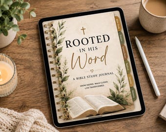 All-in-One Digital Bible Study Journal | Hyperlinked Goodnotes Planner | Prayer Journal | Christian Notebook | PDF Download