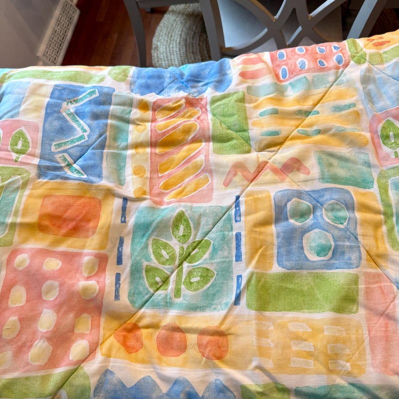 90s Geometric Bedding - Etsy