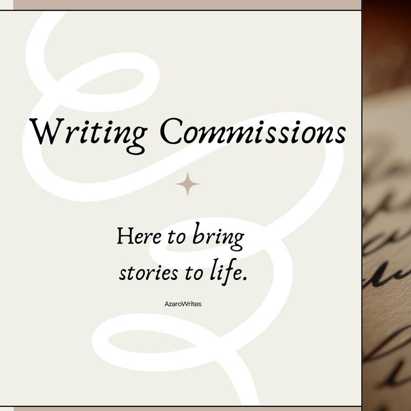 Writing Commissions Examples Writing Commissions - Etsy