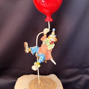 Ron Lee Up Up and Away Clown Collectible - Signed 1986