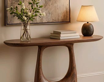 Arredamento minimalista per l'ingresso, consolle di design.