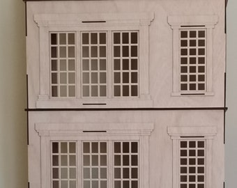 4-storey Chicago Metro Area Mansion Dollhouse DIY Kit Scale 1:6