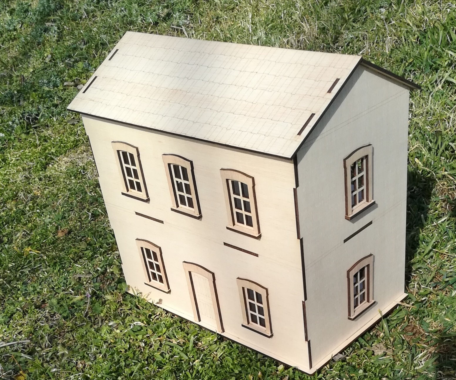 Modellhaus Bahnhof Holz Puppenhaus 118 DIY Sperrholz Bausatz Etsy