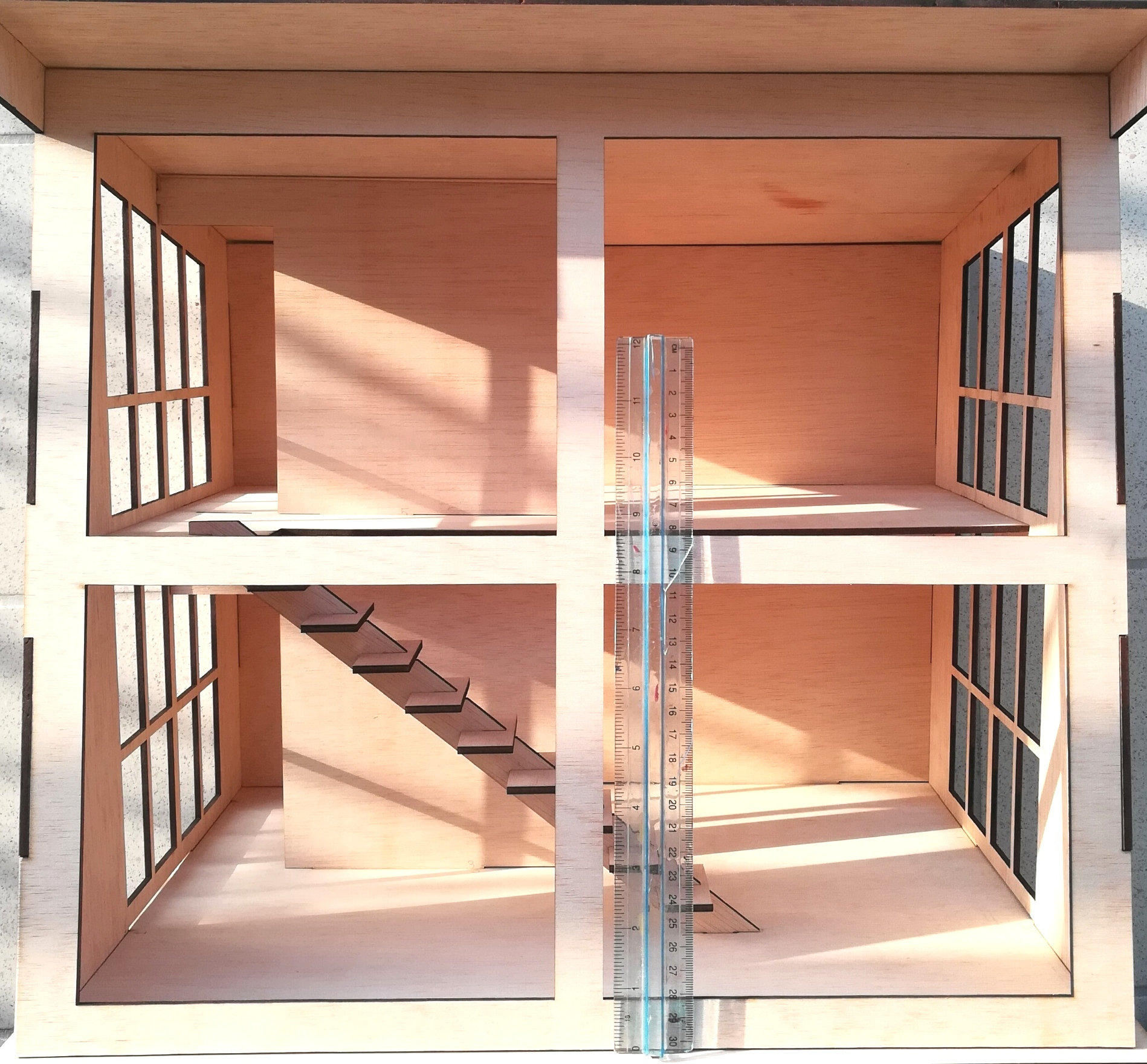 Modernes Puppenhaus Holz 112 Sperrholz DIY Bausatz Etsy