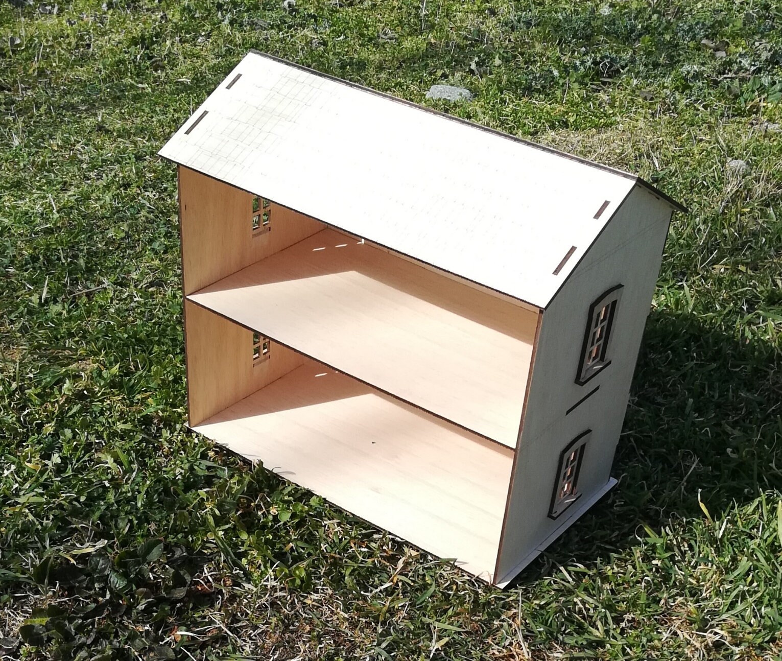 Modellhaus Bahnhof Holz Puppenhaus 118 DIY Sperrholz Bausatz Etsy