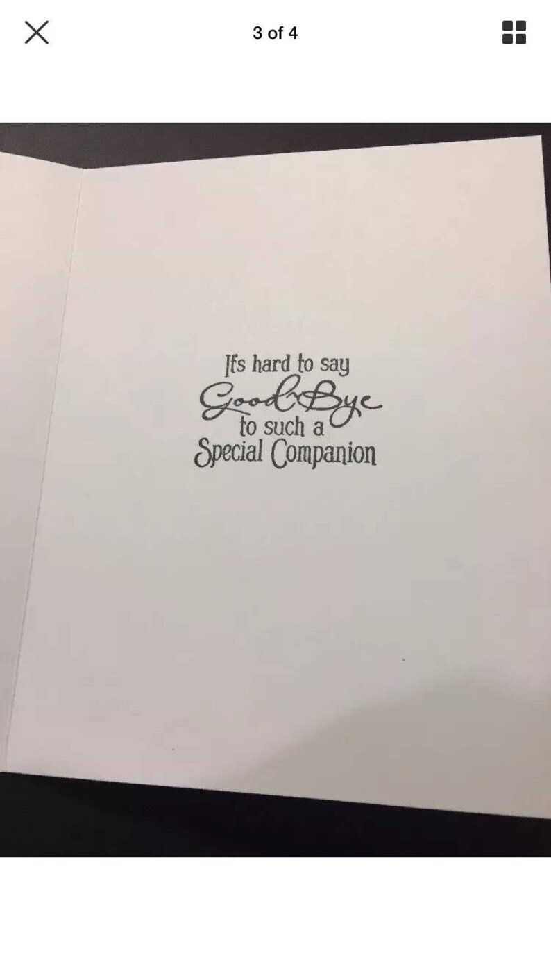 Cat Pet Sympathy Card