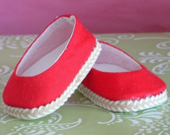 Red Duck Ballet Flats