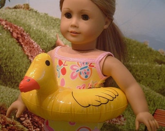 Yellow Ducky Swim Ring for American Girl