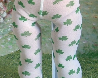 Shamrock Tights for American Girl Doll