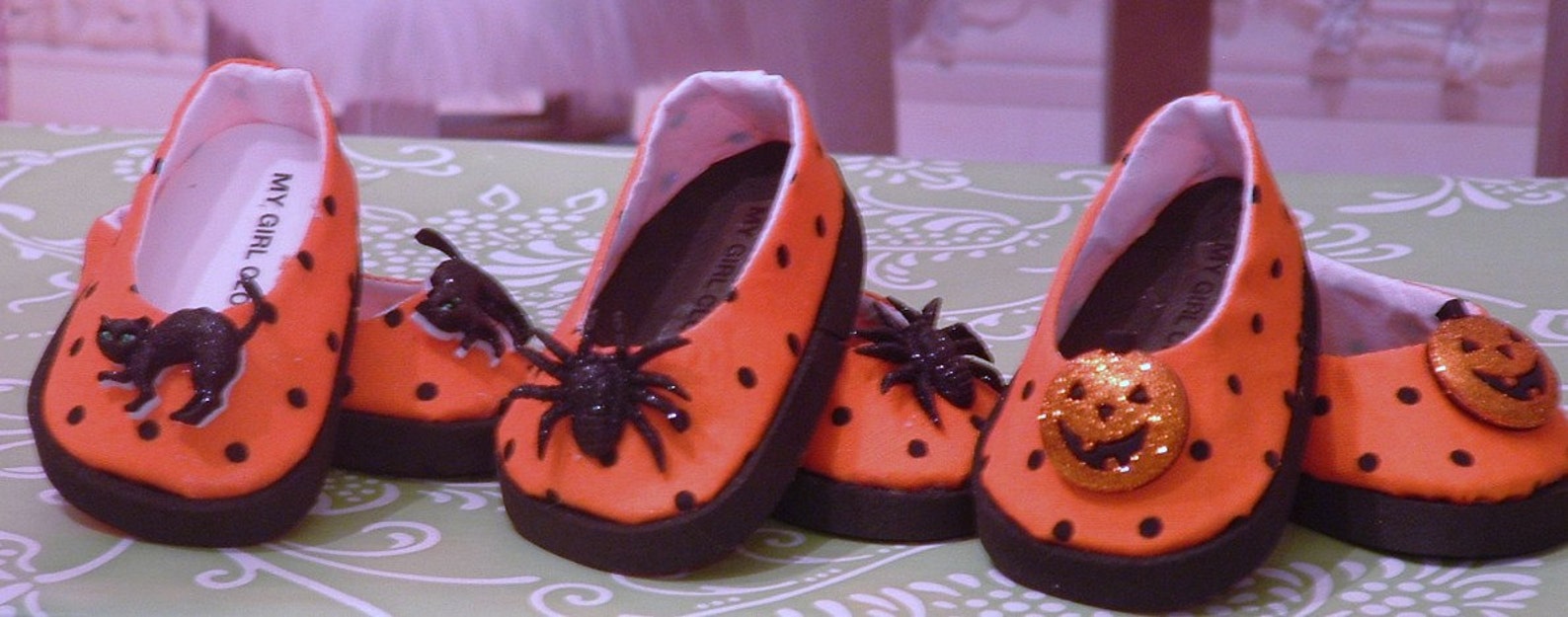 halloween ballet flats for american girl dolls