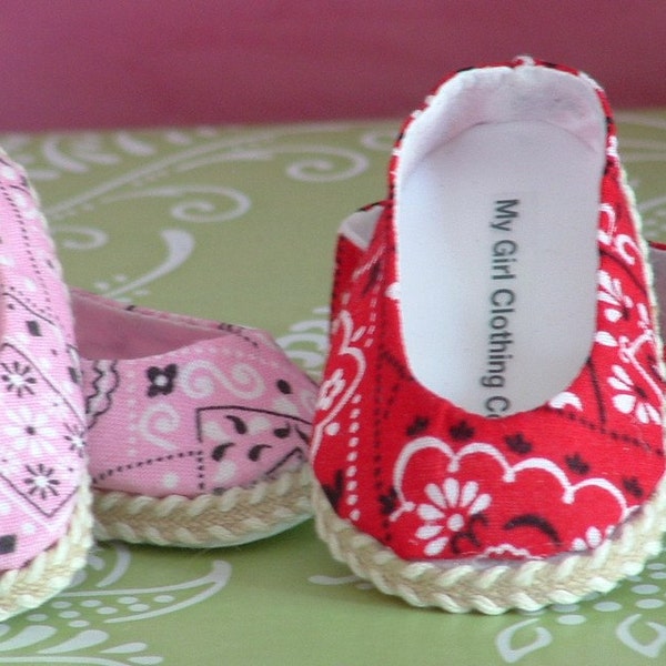 Bandana Ballet Flats for American Girl Dolls