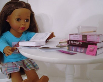 Hit the Books Textbooks for 18 inch Dolls