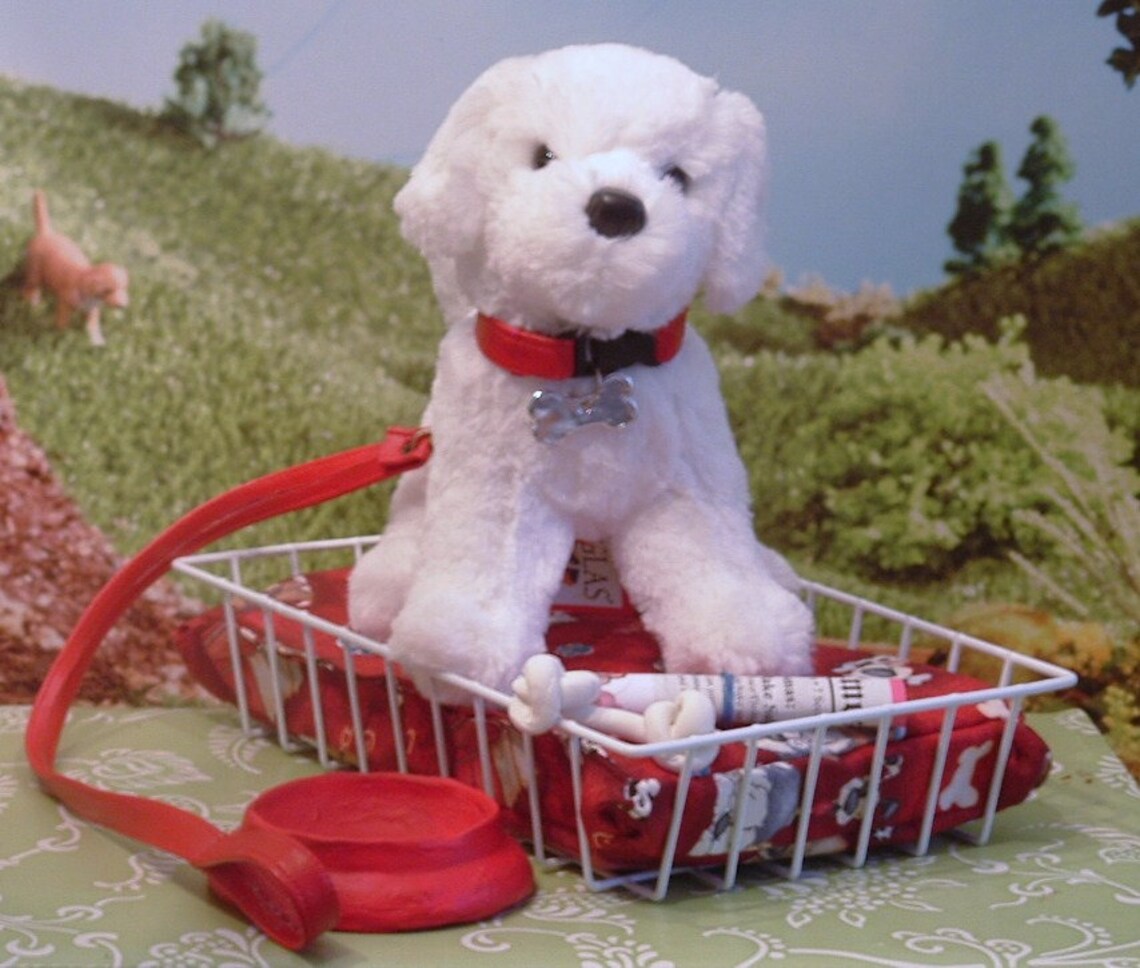 Puppy Pet Set with Accessories for American Girl Dolls Etsy