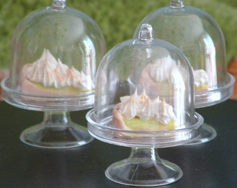 Lemon Meringue Pie in Domed Dish for American Girl Dolls