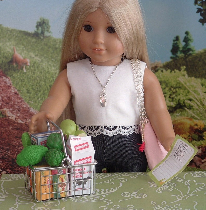 Shopping Basket for American Girl Dolls Etsy