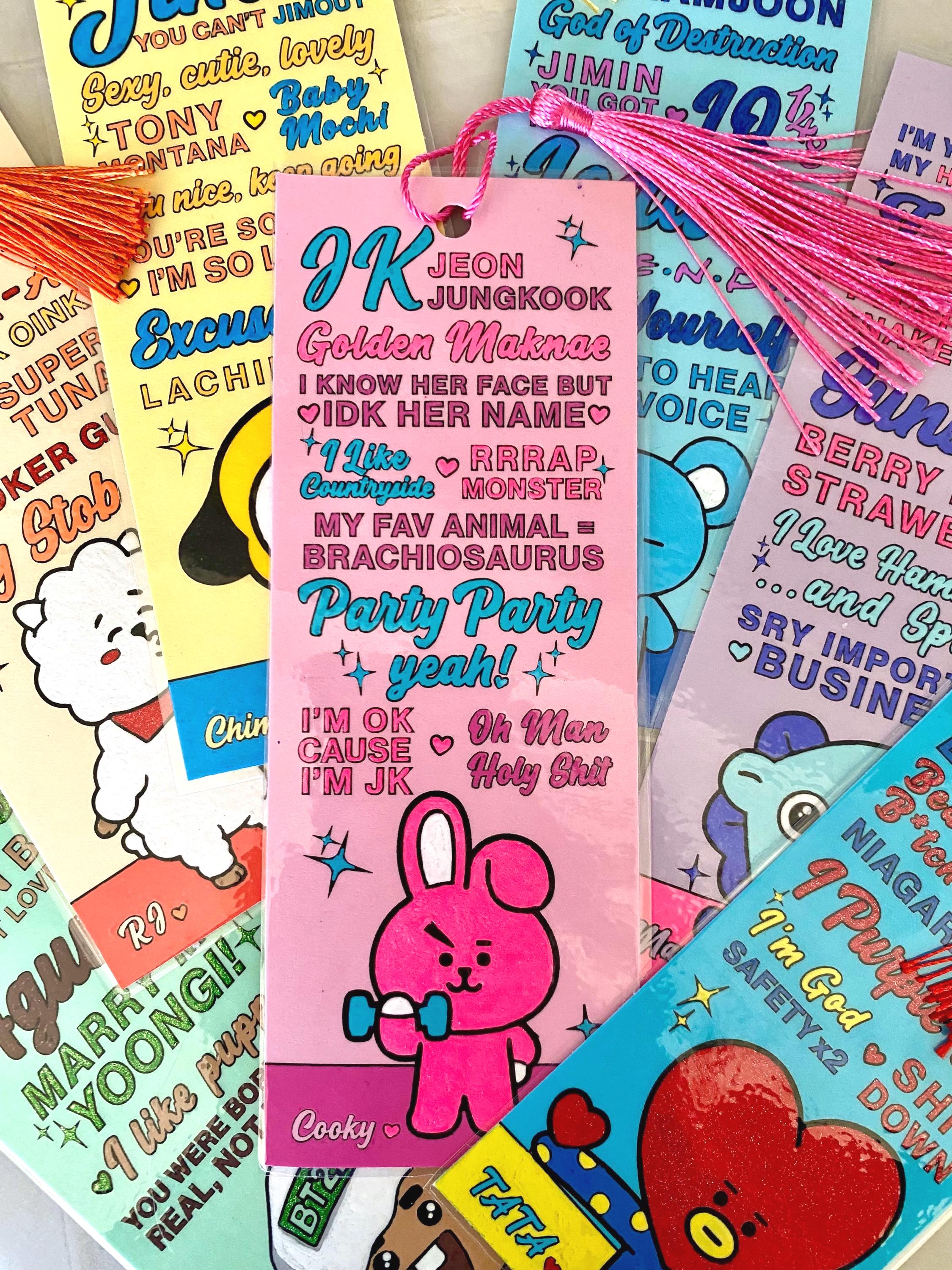 Bts Bookmark - Etsy