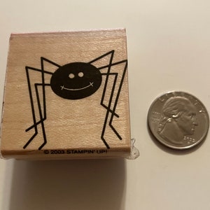 Spider, rubber stamp, pre-owned, 1 1/2 inch (BB4/6)