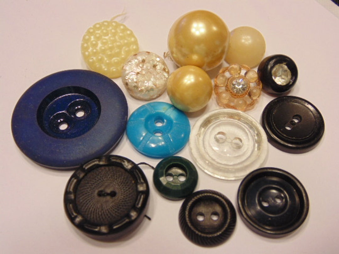 15 Piece Vintage Button Mix, 13-34 Mm (B4) - Etsy