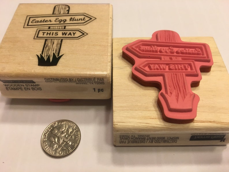 Large Easter Egg Hunt stamp BB4 45 mm