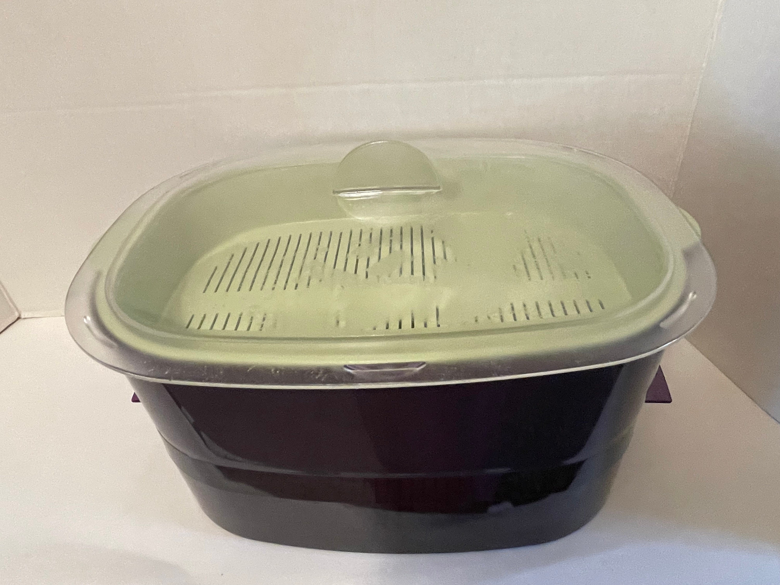 Tupperware Microwave Stack Cooker Steamer 6 Pieces Pre-owned 