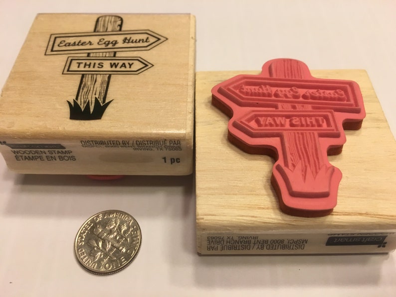 Large Easter Egg Hunt stamp BB4 45 mm