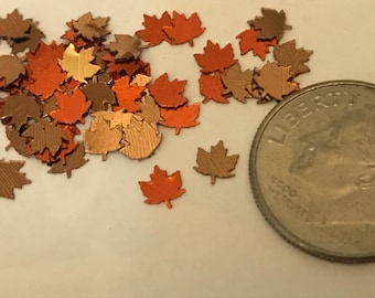 Petit mélange de confettis Leaf assorti, 4mm (5) AC