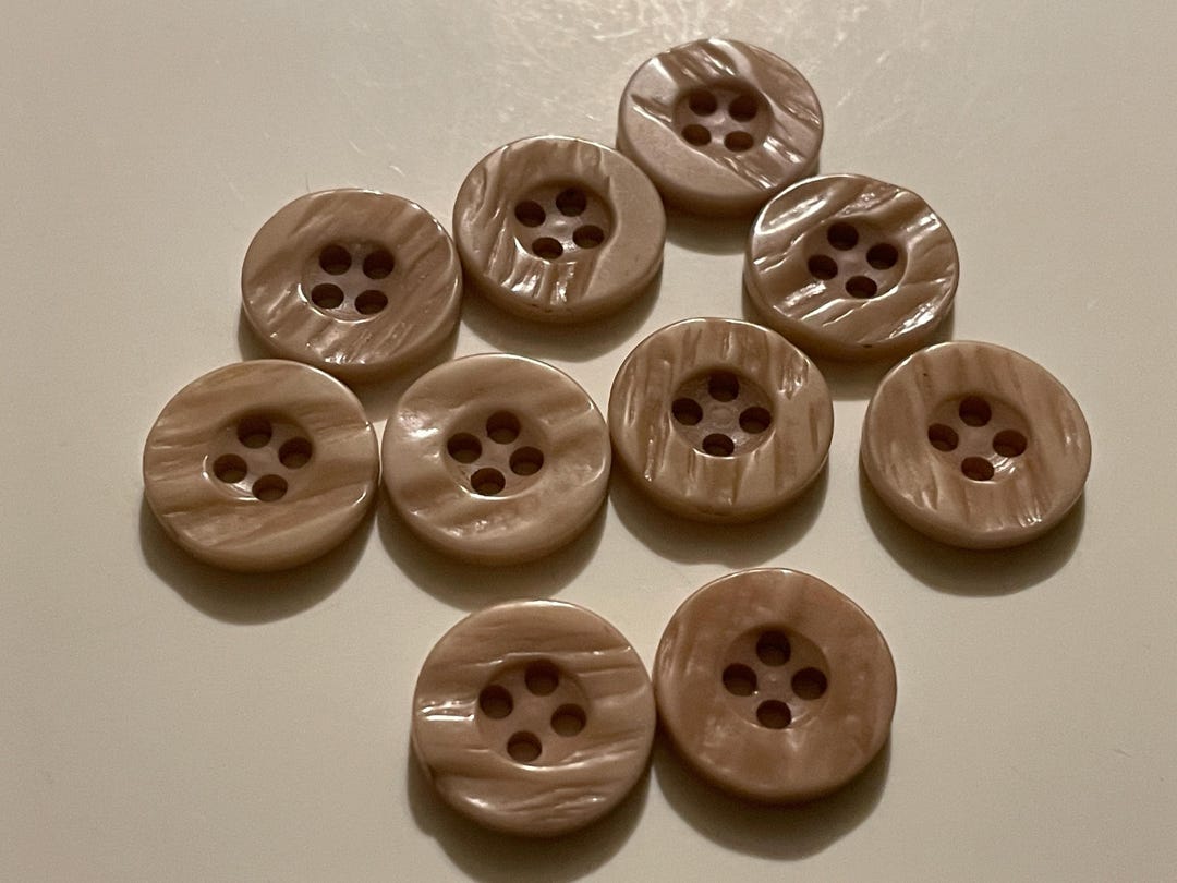 10 Count Small Tan Color Buttons, 14 Mm (B2) - Etsy