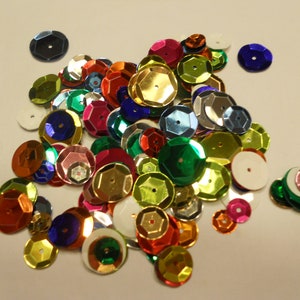 bag of sequins / confetti mix, 5 - 12 mm (3)