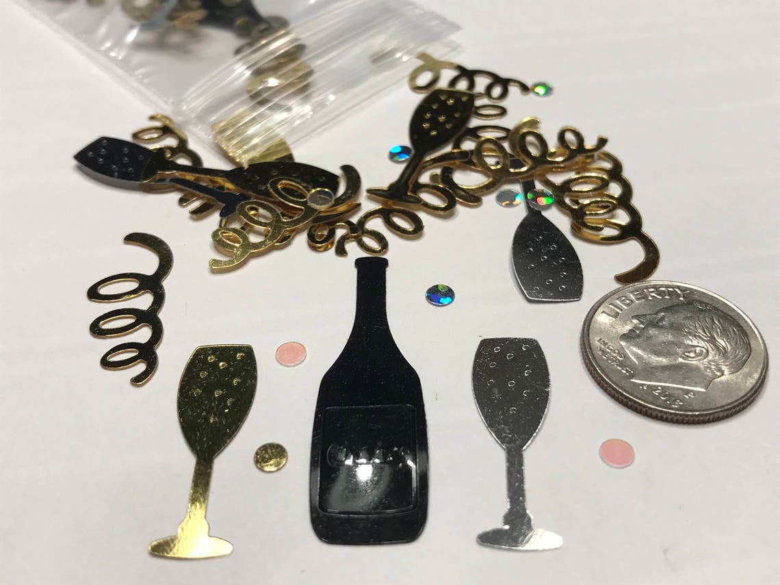 About 25 - 35 Piece Party Glass Bottle Streamers Assorted Mix, 23-35 Mm ...