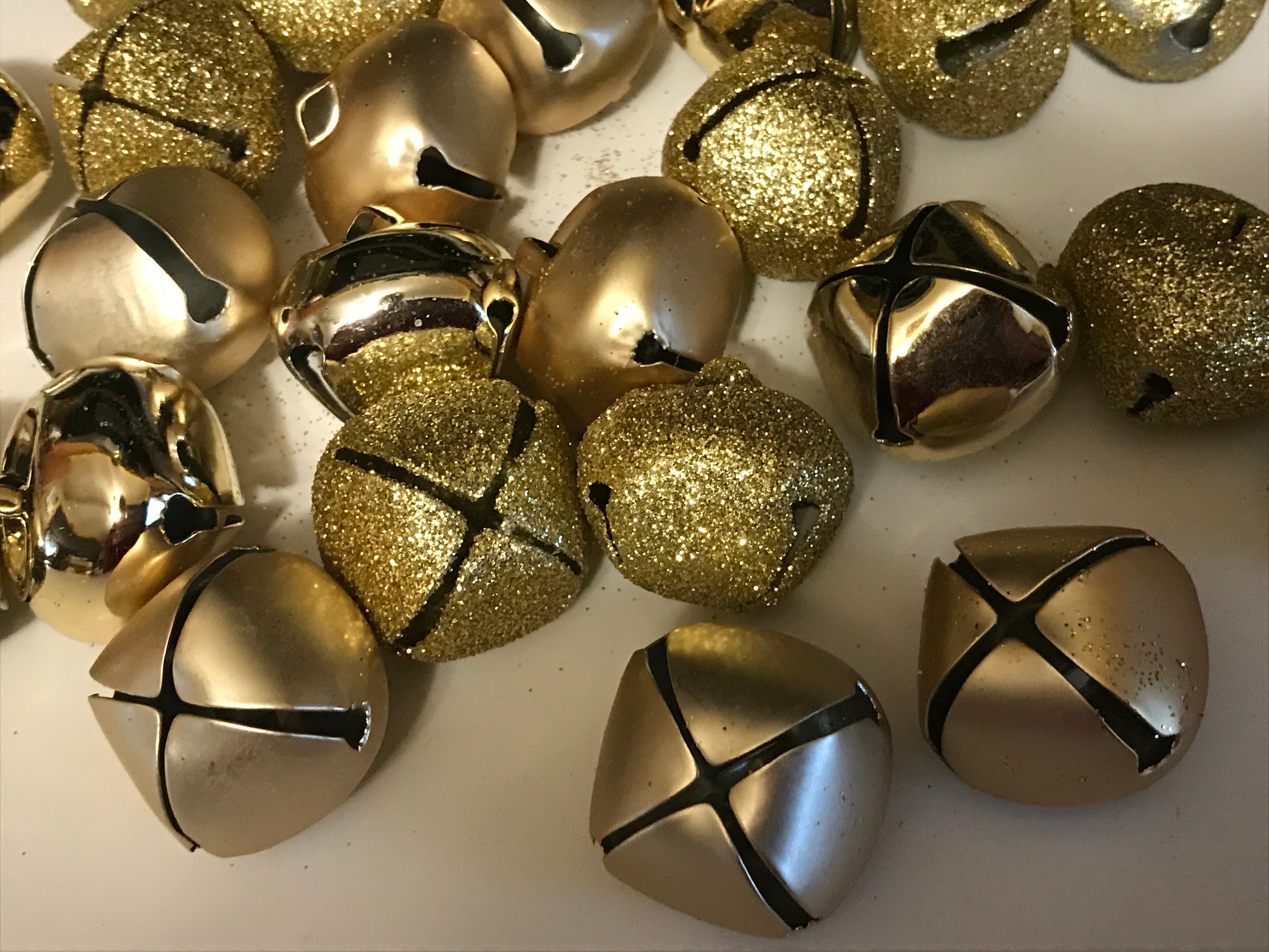 25pcs Small Brass Bells Metal Bells for Crafts Jingle Bells Bulk