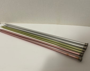 3 sets of Vintage Knitting Needles, sizes 10, 11 and 13 (A1)