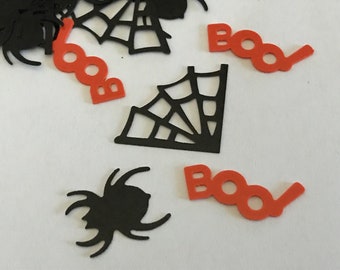 Halloween Spider Web and Boo confetti mix , 15 - 20 mm (5)