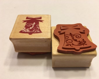 Fancy Bell rubber stamp, 25 mm (BB4/4)