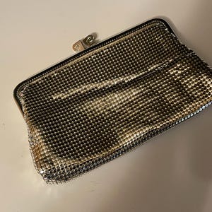 Monedero vintage pequeño y brillante para teatro, Alemania, 10 x 18 cm (AA3)