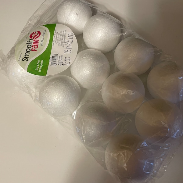 12 Inch Styrofoam Balls Etsy