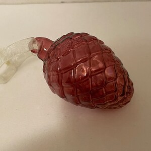 Vintage Glass Pinecone Ornament, small, 2 1/4 inches tall (RR)