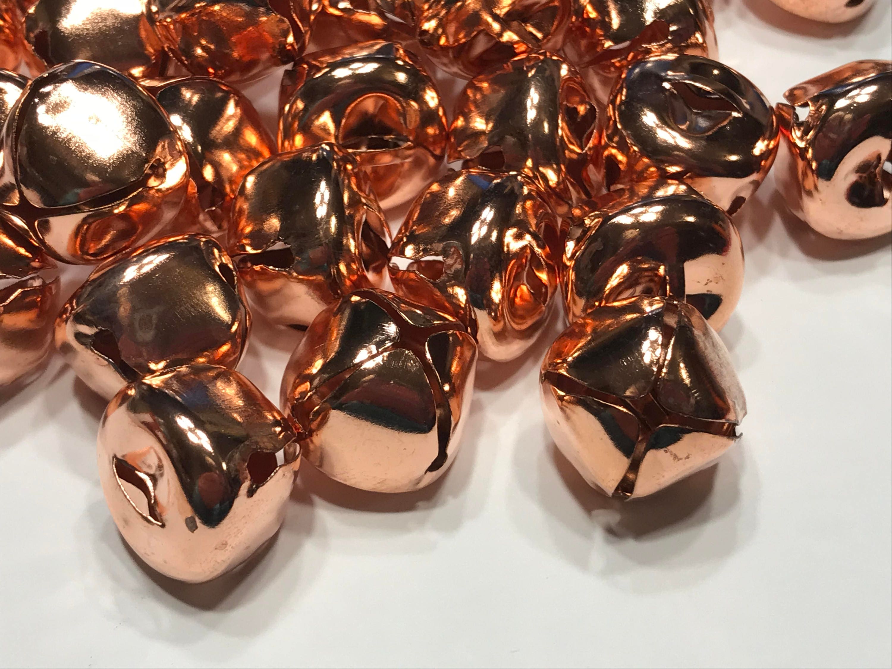 8 shinny copper color metal Jingle Bells 13 mm F2 Etsy