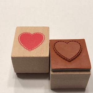 Fancy Heart, rubber stamp, 18 mm (BB4/14)