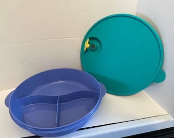 Tupperware large Divided Dish Microwave serving pre-owned