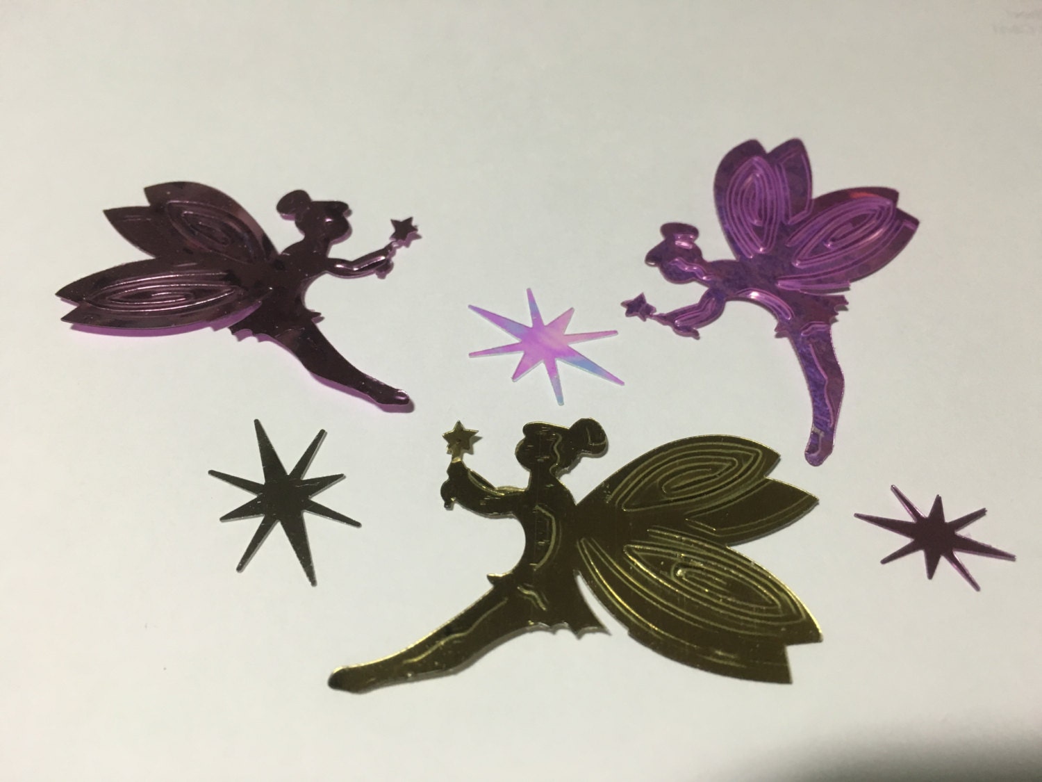 4 LARGE Tinkerbell confetti sequins 1350 mm 26