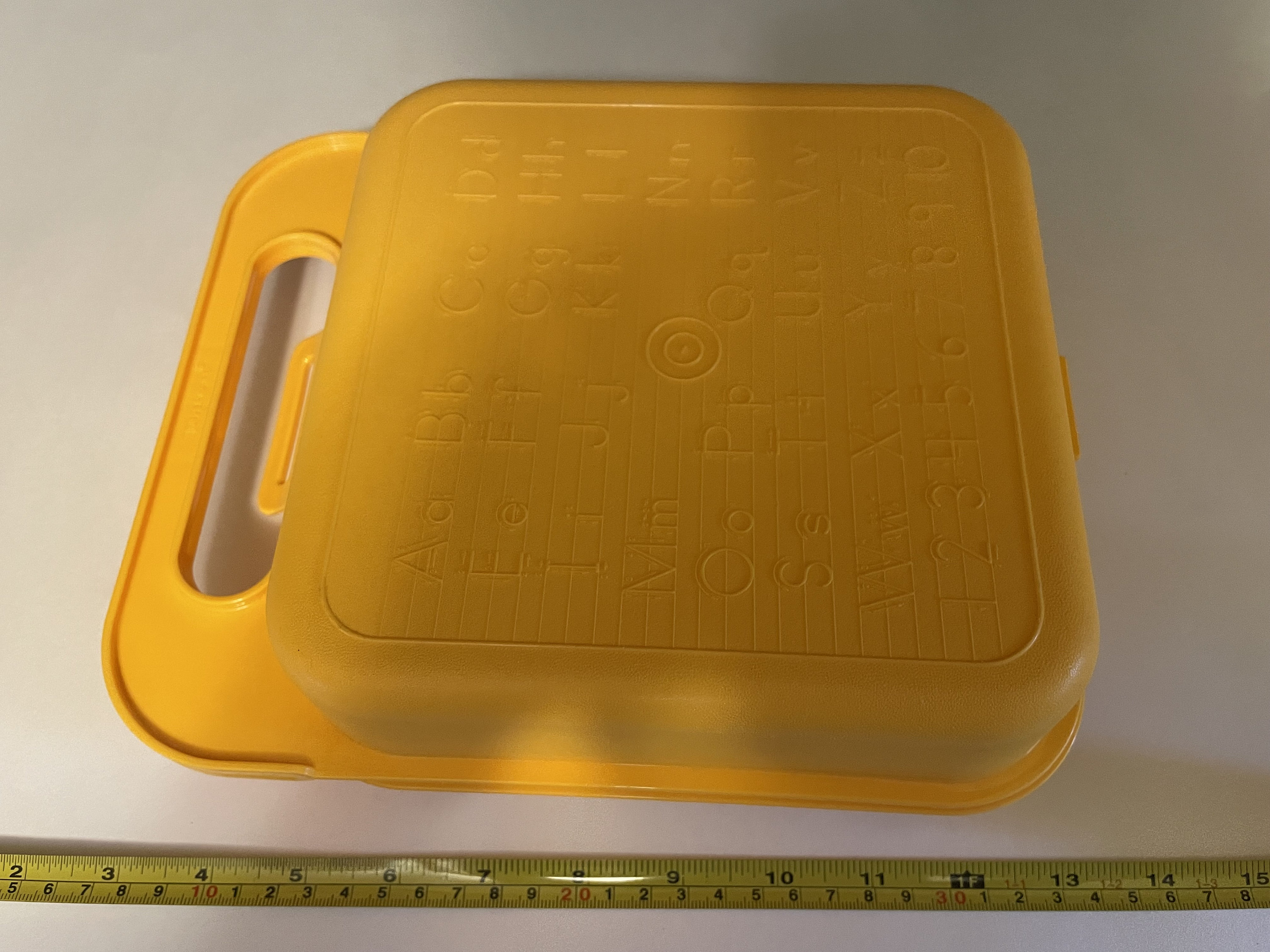 Tupperware Vintage 3 Piece Yellow Lunch Box, Ice Cream Saver