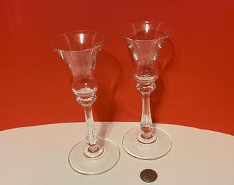7.5 inch tall Glass Candle Holders (MR)