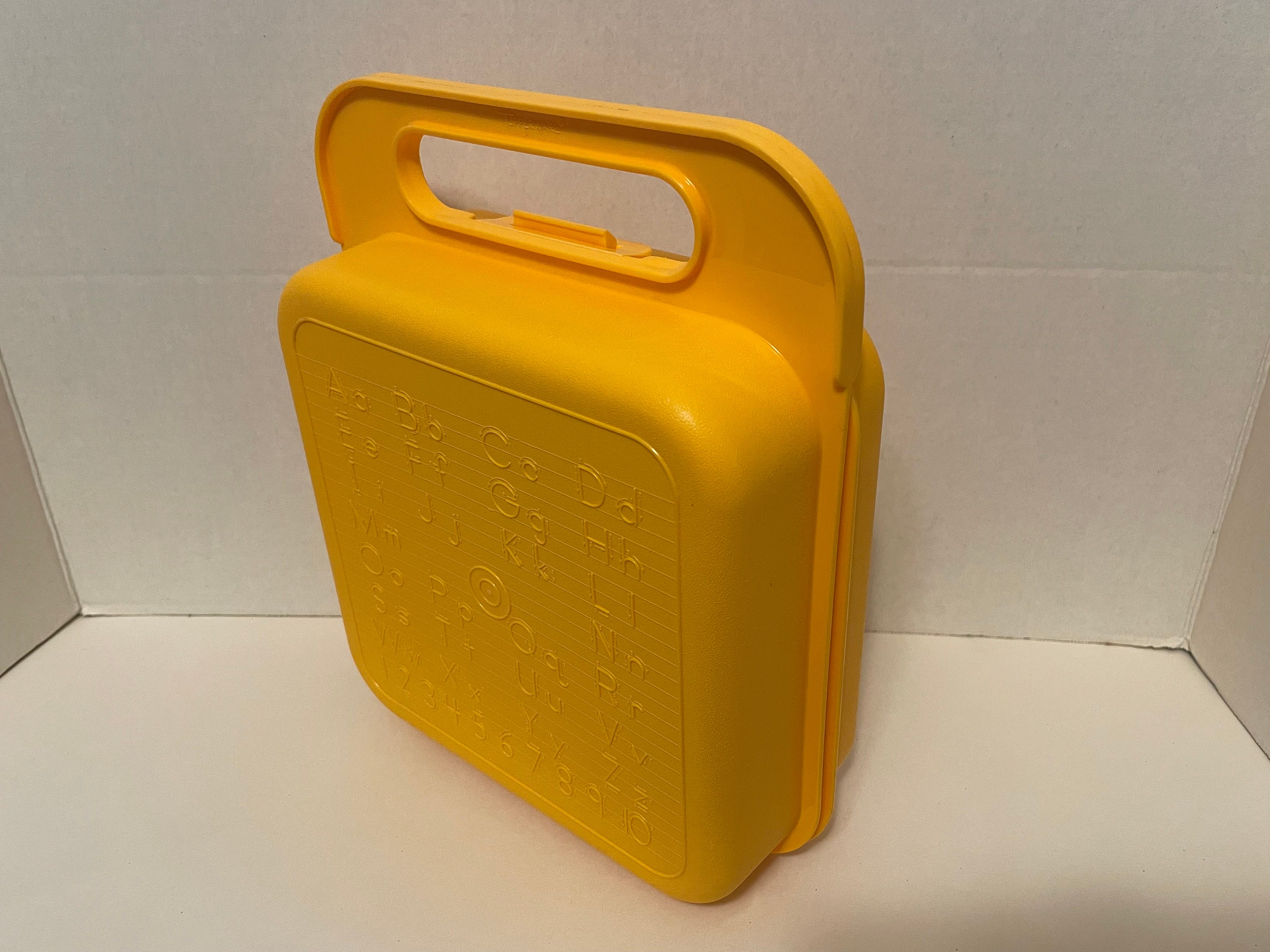 Vintage Tupperware Lunch Box Yellow Pre-owned 