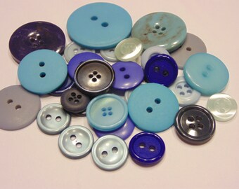 32 blue tone button mix, 10-28 mm (B6)