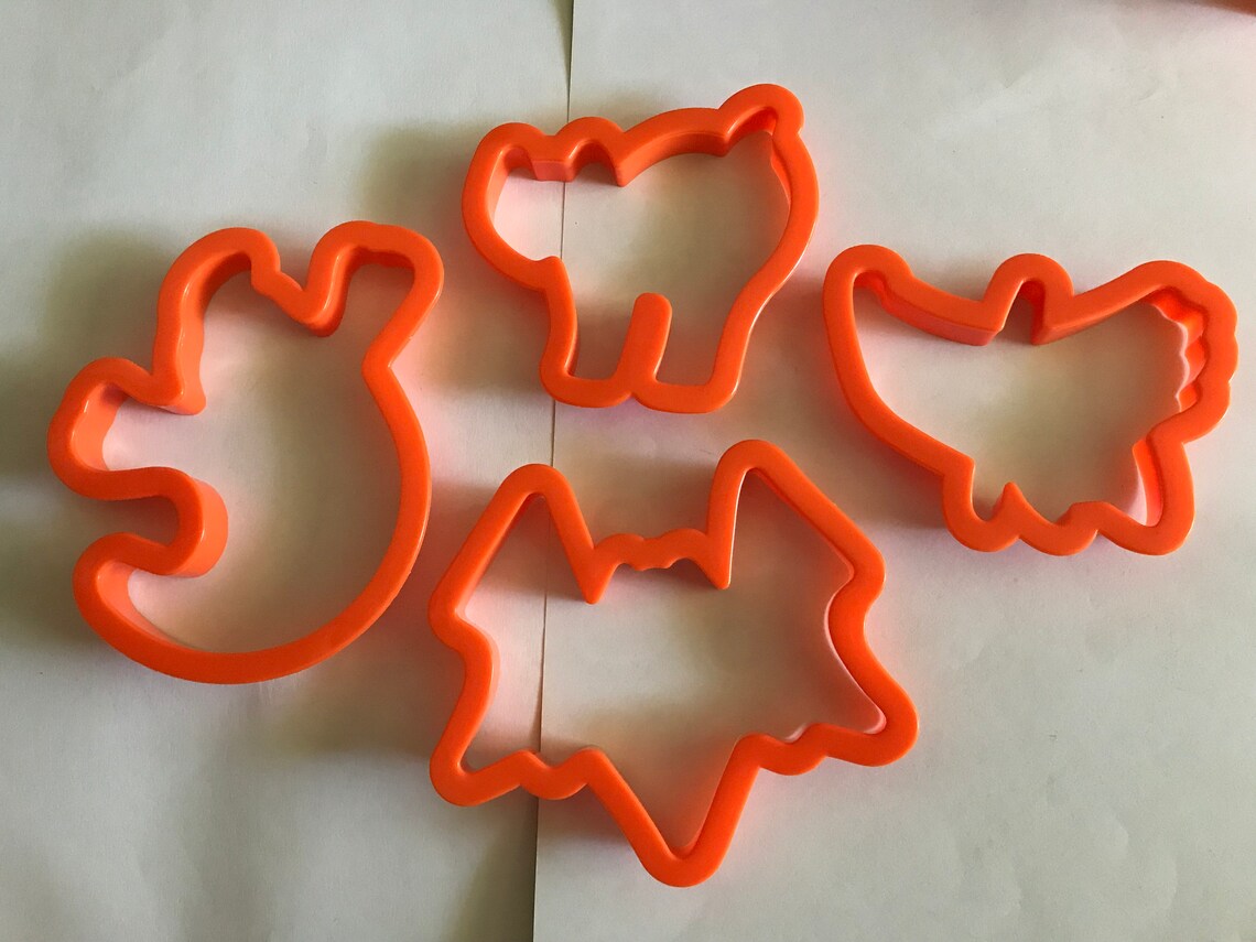 4 Count Large Halloween Cookie Cutter Set 3 4 Inch LR2 Etsy