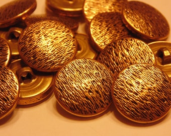 8 vintage metal buttons, 19 mm (48)